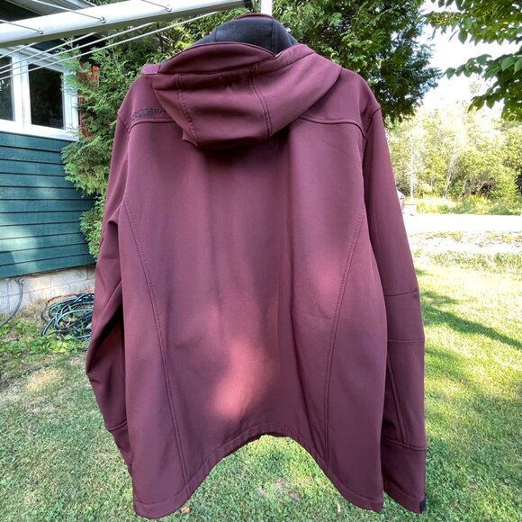 Point Zero mid-season hooded jacket for men. Plum color. Size L. - Picture 2 of 12